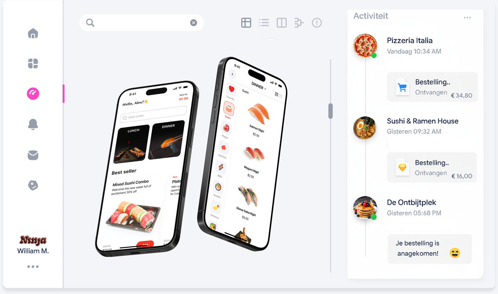 Voorbeeld van een digitale QR-menukaart op mobiel – QR Menu’tje demo voor horeca