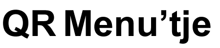 QR Menu’tje logo